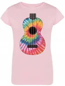 Koszulki i topy damskie - T-Shirt damski Tie Dye Gitara Kolorowa Rozm.XXL - miniaturka - grafika 1