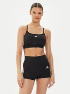 Bielizna sportowa damska - adidas Biustonosz sportowy Hyperglam IS4491 Czarny - miniaturka - grafika 1
