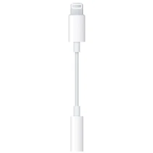 Apple Przejściówka ze złącza Lightning na gniazdo słuchawkowe 3,5 mm MMX62ZM-A - Złącza, przejściówki, adaptery - miniaturka - grafika 1