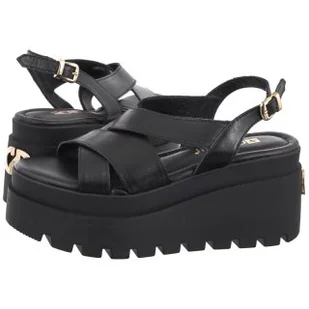 Sandały Czarne B9533__-E50-000-000-G06 (CI770-a) Carinii - Sandały damskie - miniaturka - grafika 1