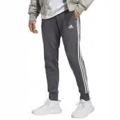 Dresy męskie - SPODNIE MĘSKIE ESSENTIALS FRENCH TERRY TAPERED CUFF 3-STRIPES ADIDAS - miniaturka - grafika 1