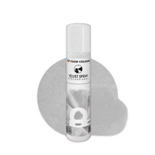 Food Colours Spray velvet zamsz szary 100ml - Dodatki do ciast w proszku - miniaturka - grafika 1