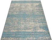 Dywany - Ciemnoturkusowy dywan przecierany pokojowy W0-P08 - miniaturka - grafika 1