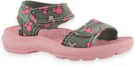 Buty dla dziewczynek - Sandały dla dzieci z pianki Axim 23763 Szare - miniaturka - grafika 1