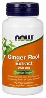 Suplementy naturalne - NOW Foods - Ginger Root Extract, 250 mg, 90 vkaps - miniaturka - grafika 1