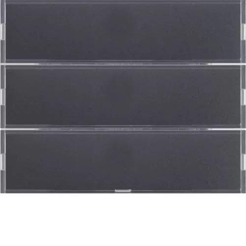 Hager Polo KNX e/s K.x Przycisk 3-kr z polem opisowym diodami LED RGB i czujnikiem temperatury antracyt 80163776 80163776