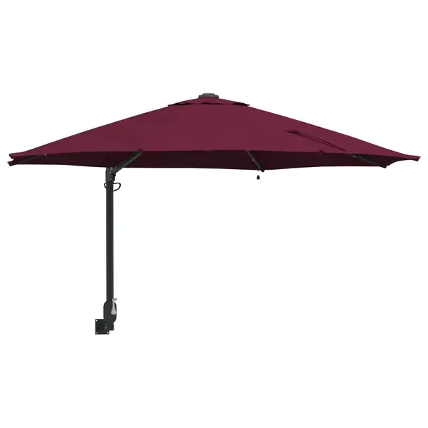 Parasolka ogrodowa Bordeaux Czerwony 248 x 248 x 148 cm