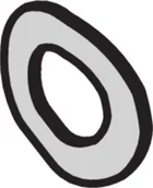 Akcesoria do monitoringu - SCHROFF Sluitring, odporny na wstrząsy, 2.6, 100 st / zestaw - miniaturka - grafika 1