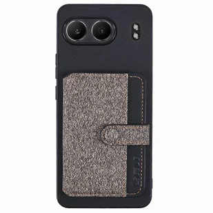 Do OnePlus Nord 4 Etui na telefon Samoprzylepna torba na karty Dopasowanie kolorystyczne z podpórką - szary Wielobarwny Grey - Etui i futerały do telefonów - miniaturka - grafika 1