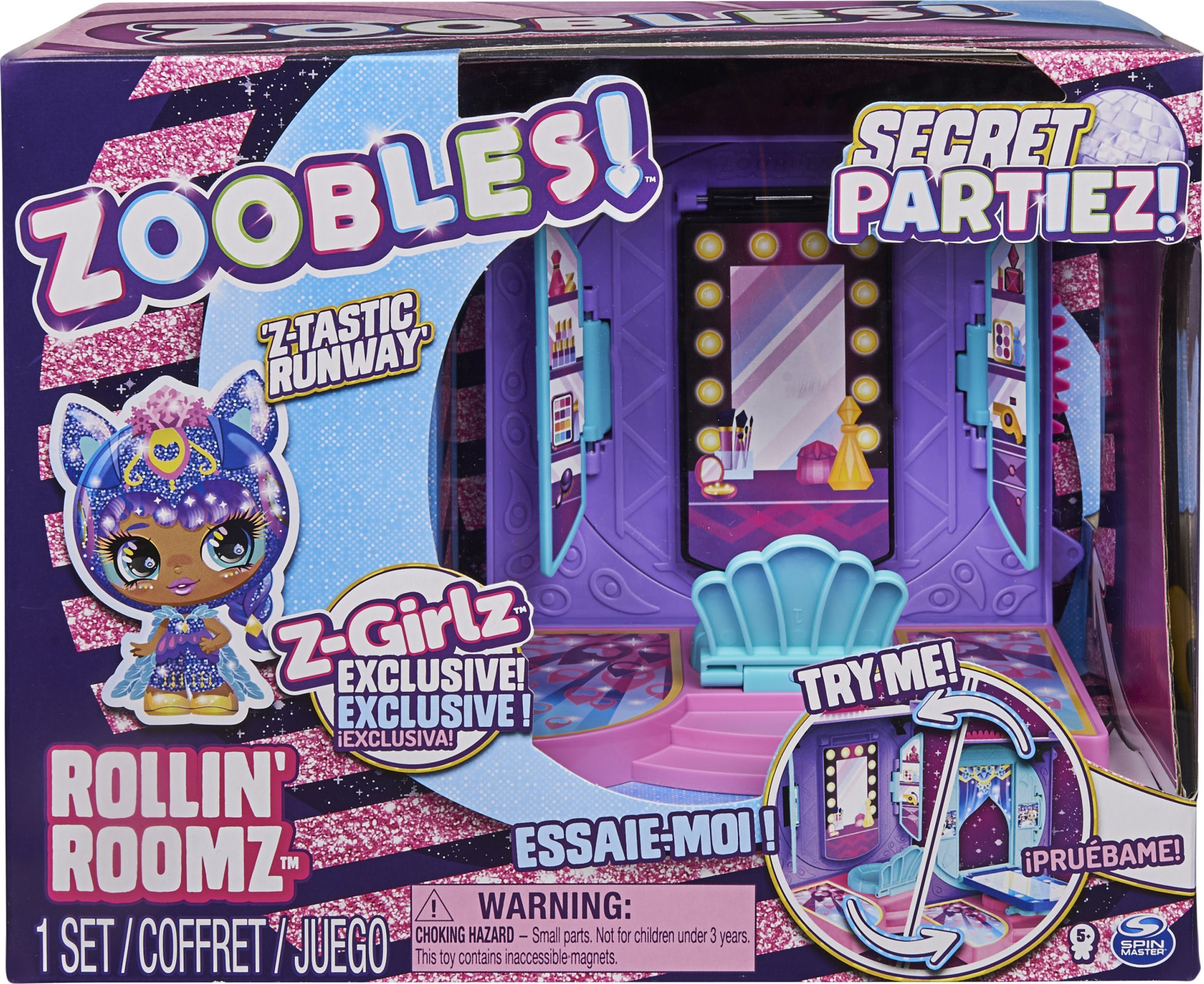 Figurka Spin Master ZOOBLES playset, 2 serie Secret Partiez Rollin' Runway, 6064356