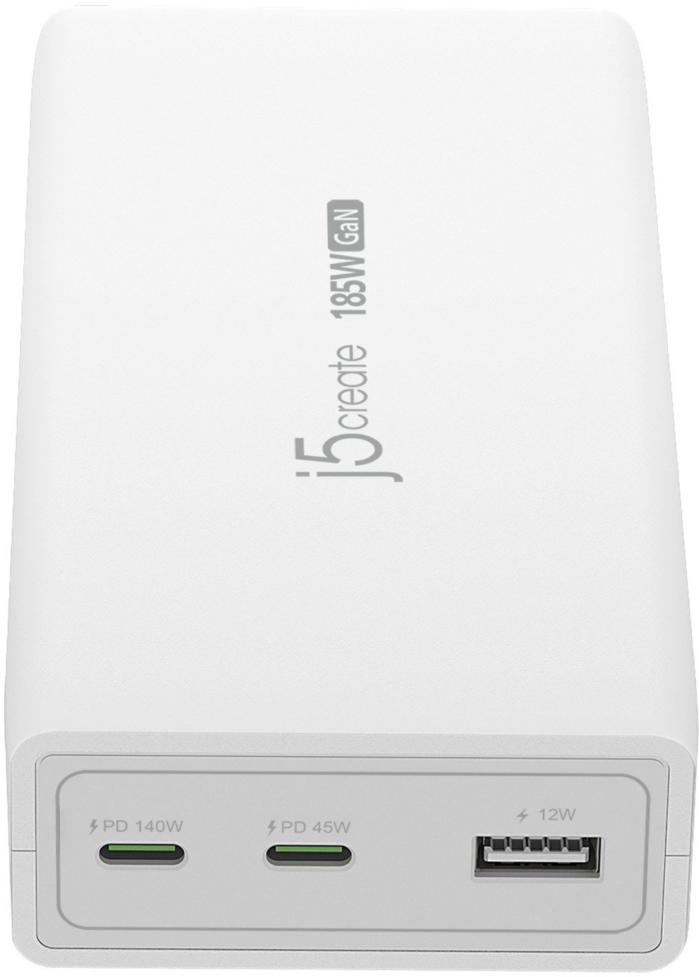 j5create JUP37185W-EN ładowarka do urządzeń przenośnych Uniwersalne Biały Prąd przemienny Szybkie ładowanie Wewnętrzna