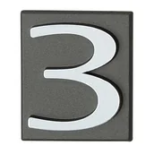 Akcesoria do drzwi - Cyfra "3" INV grafit - miniaturka - grafika 1