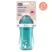Kubki termiczne - Chicco Kubek niekapek termiczny 266ml turkusowy 14m+ - miniaturka - grafika 1