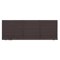 Ogrodzenia - Polbram Brama przesuwna bez przeciwwagi Kreta 4x1,5 m lewa brązowa automat - miniaturka - grafika 1