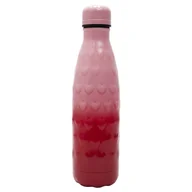 Butelki termiczne - Fernity Butelka termiczna 500ml serca różowo-czerwona - miniaturka - grafika 1