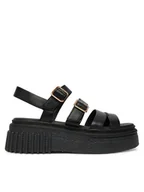 Sandały damskie - Clarks Sandały Evamar Strap 26185888 Czarny - miniaturka - grafika 1