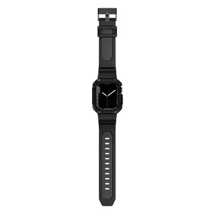 Kingxbar CYF537 2w1 pasek Apple Watch Ultra, SE, 8, 7, 6, 5, 4, 3, 2, 1 (49, 45, 44, 42  mm) z wbudowanym etui czarny - Akcesoria do smartwatchy - miniaturka - grafika 9