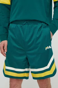 Fila szorty Lashio męskie kolor zielony FAM0651 - Spodenki męskie - miniaturka - grafika 1