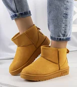 Botki damskie - Brązowe śniegowce damskie Big Star KK274289-802-37 - miniaturka - grafika 1