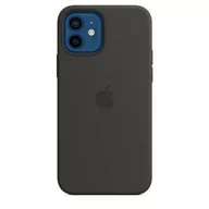 Etui i futerały do telefonów - Apple Etui Silicone Case do iPhone 12/12 Pro Czarny MHL73ZM/A - miniaturka - grafika 1