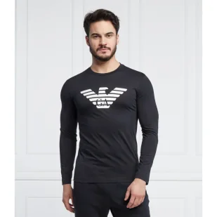 Emporio Armani Longsleeve | Slim Fit - Koszulki męskie - miniaturka - grafika 1