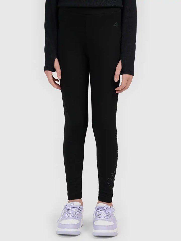 4F Legginsy w kolorze czarnym