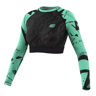 Crop Top Fitness Damski z długim rękawem Extreme Hobby NEO - Koszulki sportowe damskie - miniaturka - grafika 1