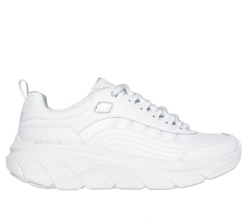 Skechers Damskie trampki D'LUX Walker 2.0 Golden Step, białe, 40 EU, biały, 40 EU