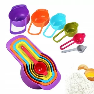 MIARKI KUCHENNE KUBKI ŁYŻKI ZESTAW MIAREK 6 SZTUK - Pozostałe akcesoria kuchenne - miniaturka - grafika 1