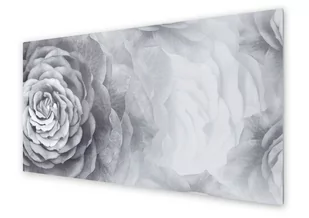 Panel kuchenny HOMEPRINT Czarno biały kwiat róży 125x50 cm - Dekoracje domu - miniaturka - grafika 1