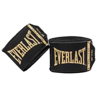 Bandaże bokserskie - Everlast bandaże elastyczne Elite czarne 4,5 m - miniaturka - grafika 1