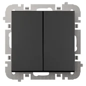 Wyłączniki światła i elektryczne - Elektro-Plast Łącznik świecznik Santra czarny - miniaturka - grafika 1