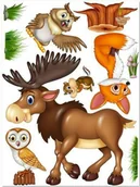 Pomoce naukowe - Leśne Zwierzęta - Łoś - miniaturka - grafika 1