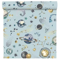 Tapety - Tapeta dziecięca Kosmos niebieska flizelinowa - miniaturka - grafika 1