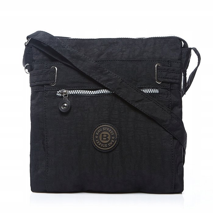 Ally Lekka Mała Torebka Damska Listonoszka do Pracy Czarna Bag Street