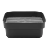 Suszarki do naczyń - Brabantia Nowości Pojemnik do zmywania z ociekaczem SinkSide ciemnoszary 302664 302664 - miniaturka - grafika 1