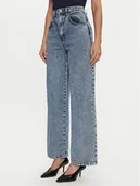 Spodnie damskie - Rinascimento Jeansy CFC0119969003 Niebieski Regular Fit - miniaturka - grafika 1