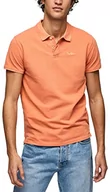Koszulki męskie - Pepe Jeans Oliver Gd męska koszulka polo, Pomarańczowy (pomarańczowy (Squash Orange), S - miniaturka - grafika 1