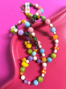 Naszyjnik Kamienie & Żółta Kaczuszka - Naszyjniki - miniaturka - grafika 1