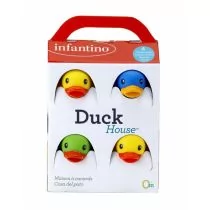 B-Kids Infantino Kaczuszki kąpielowe w domku - Zabawki do kąpieli - miniaturka - grafika 1