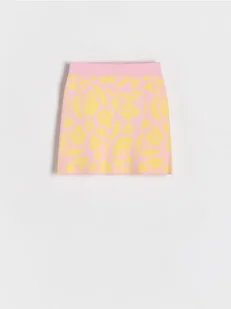 Reserved - Dzianinowa spódnica z wiskozą - pastelowy róż - Sukienki i spódniczki dla dziewczynek - miniaturka - grafika 1