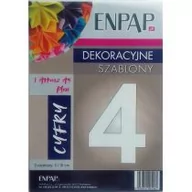 Zabawki kreatywne - Szablon dekoracyjny A5 Plexi cyfra 4 - miniaturka - grafika 1