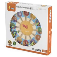 Maty edukacyjne - Viga Drewniana Gra Zegar Labirynt Magnetyczny - miniaturka - grafika 1