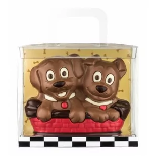 CZEKOLADOWE PSY W KOSZYKU 225G PREZENT - Czekolada - miniaturka - grafika 1