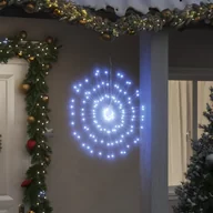 Oświetlenie świąteczne - Lampki choinkowe fajerwerki 4 szt. 140 LED zimny biały 17cm - miniaturka - grafika 1