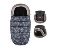 Akcesoria do wózków - PETITE&MARS - ZESTAW Śpiwór dziecięcy 4 w 1 COMFY Stylish Beauty + mufki na ręce na wózek - miniaturka - grafika 1