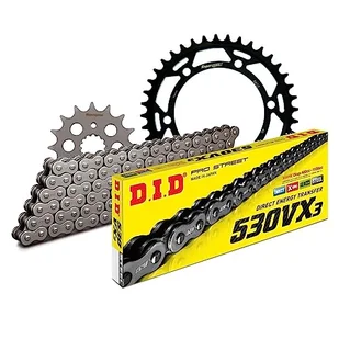 Zestaw łańcuchów DID stal 530VX3 / 106 bez końca do Cagiva V-Raptor 1000 ccm rok prod. 2000-2006 - Części motocyklowe - miniaturka - grafika 1