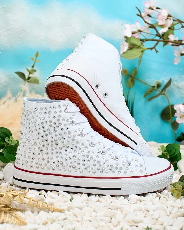 Royalfashion Damskie trampki z cekinami Szis-37