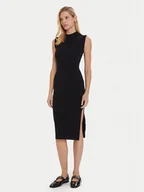 Sukienki - Morgan Sukienka dzianinowa 252-RMLISEA Czarny Slim Fit - miniaturka - grafika 1