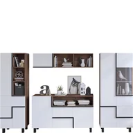 Inne meble do salonu - Zestaw Mebli do Salonu 4 Lars MebloCross Dąb Artisan / Biały Mat - miniaturka - grafika 1